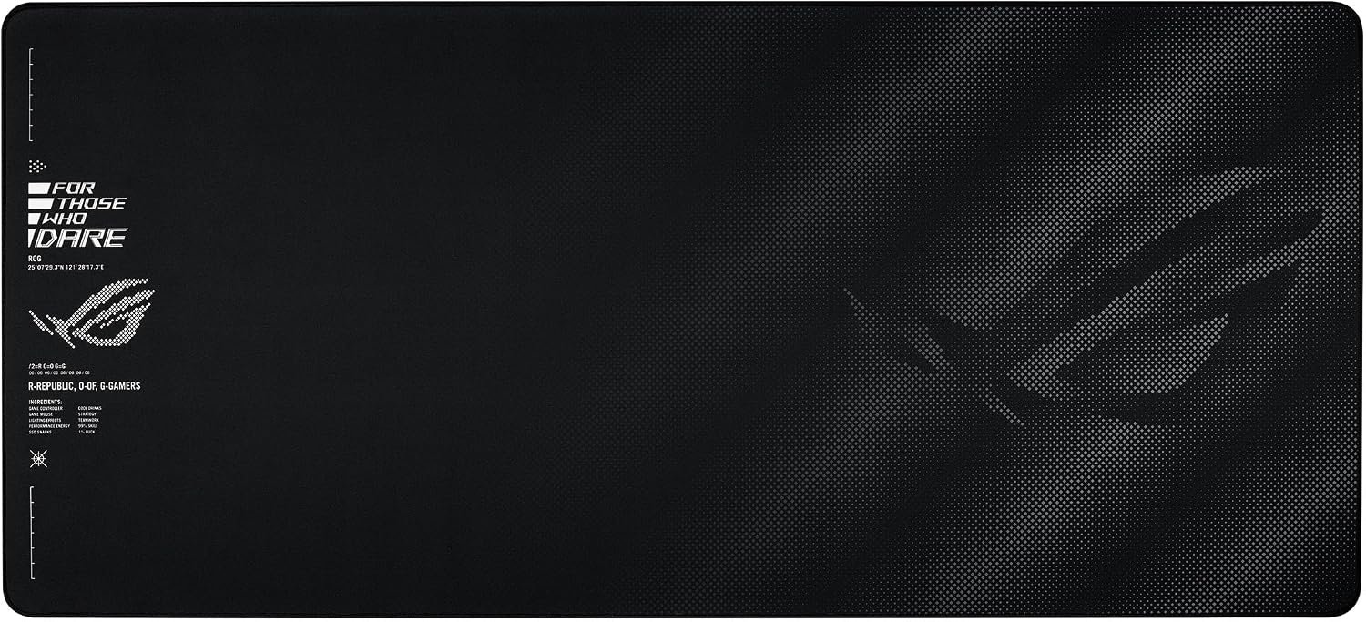 ASUS ROG Sheath II XXL Gaming Mouse Pad, 35.4” x 15.7”- Black | Advanced Cooling Fabric, 1.5X Smoother Textile-Weave Surface, Flat-Stitched Durable Edges,..