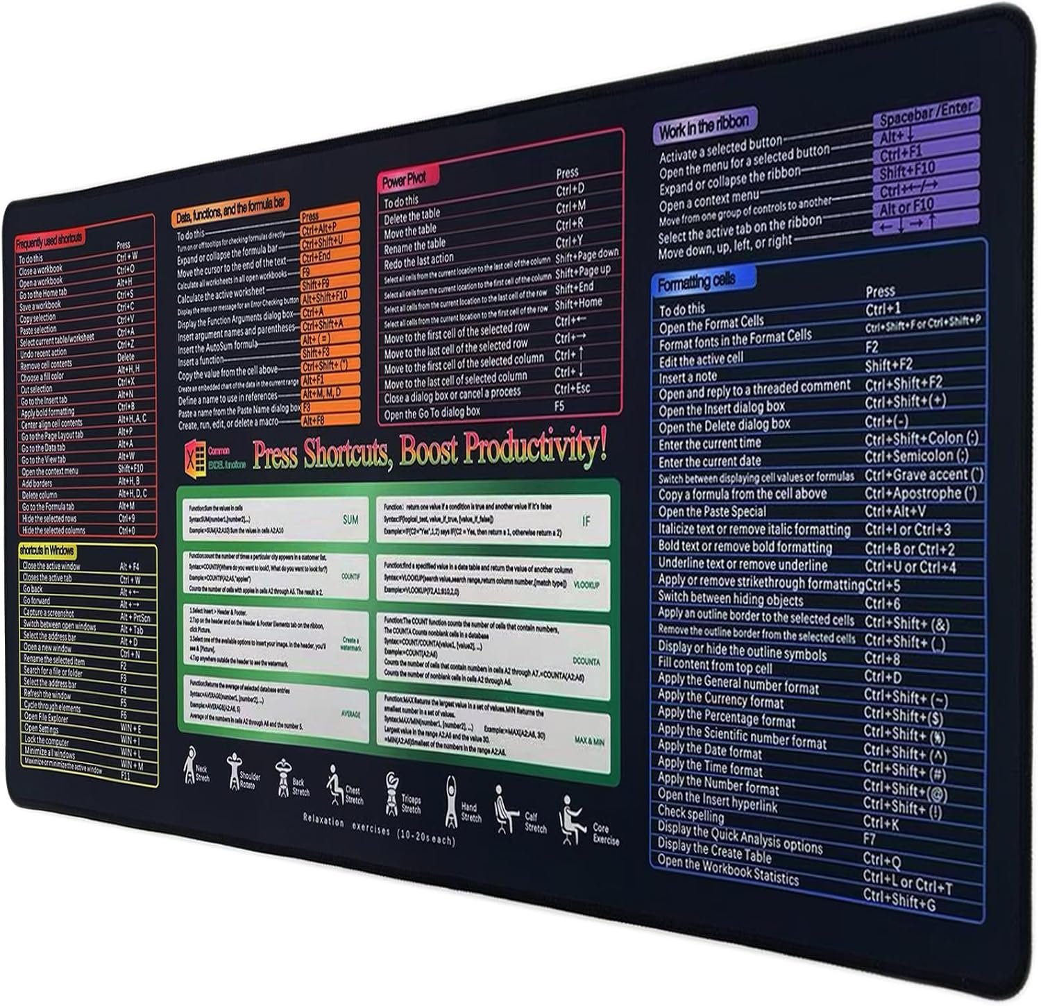 Cmhoo XXL Gaming Mouse Pad 35.4x15.7 Professional Large Mouse Pad & Computer Game Mouse Mat-90x40 Excelnew